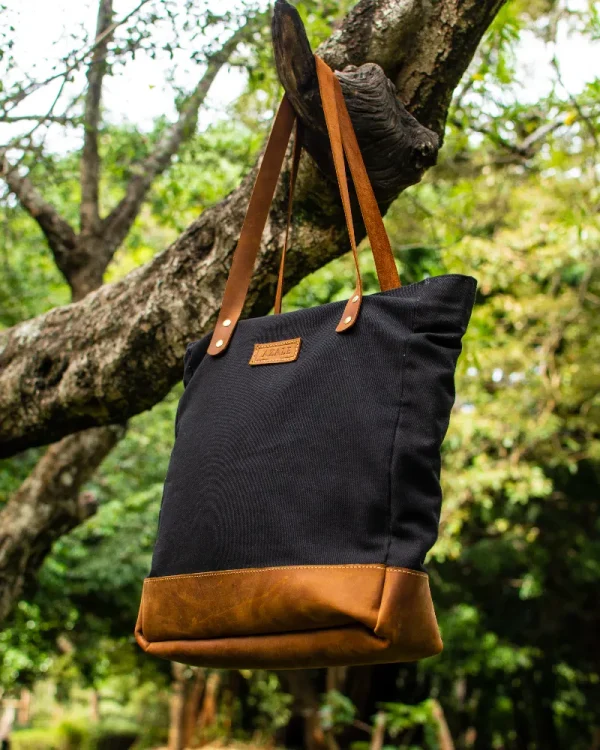 Black and Brown Jabali Travel Bag