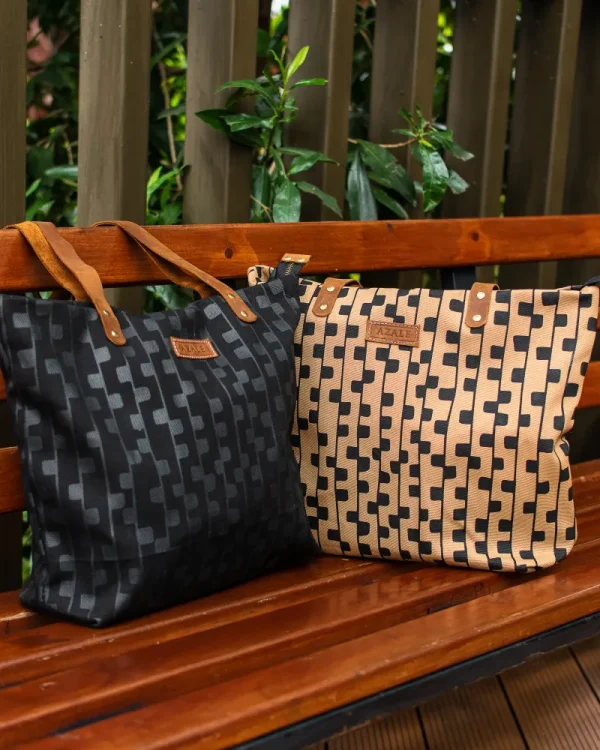 Black and Tan Shani Tote