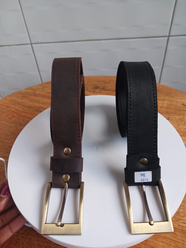 black and brown men's leather belts